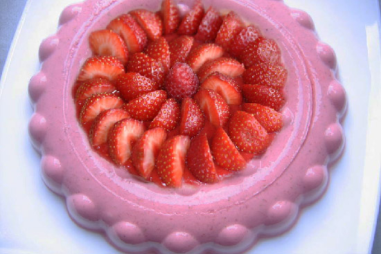 Strawberry bavarian