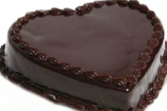 Valentine truffle cake