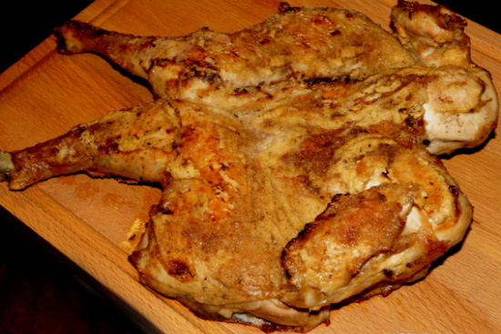 Broiled gingered chicken