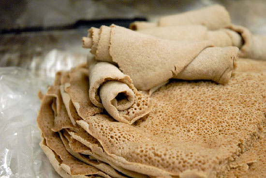 Ethiopian injera pancake