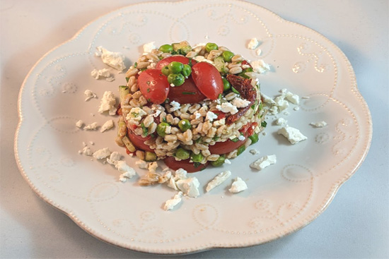 Mediterranean farro salad Page-Turner-Cookbook