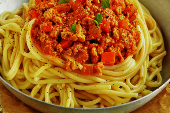 Tofu-bolognese