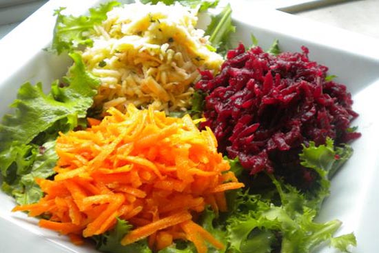Light spring vegetable salad